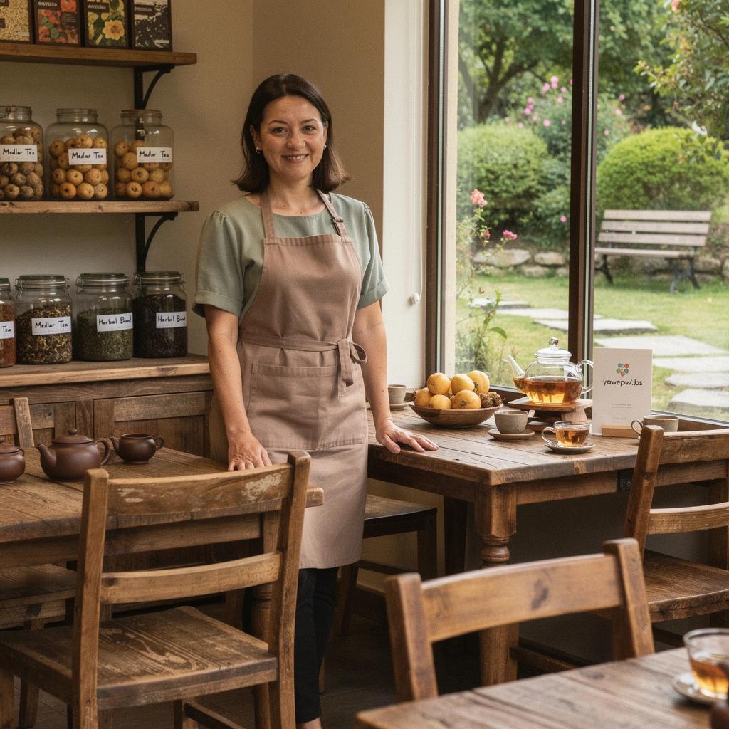 Finom medlar tea, mézzel édesítve, fehér csészében