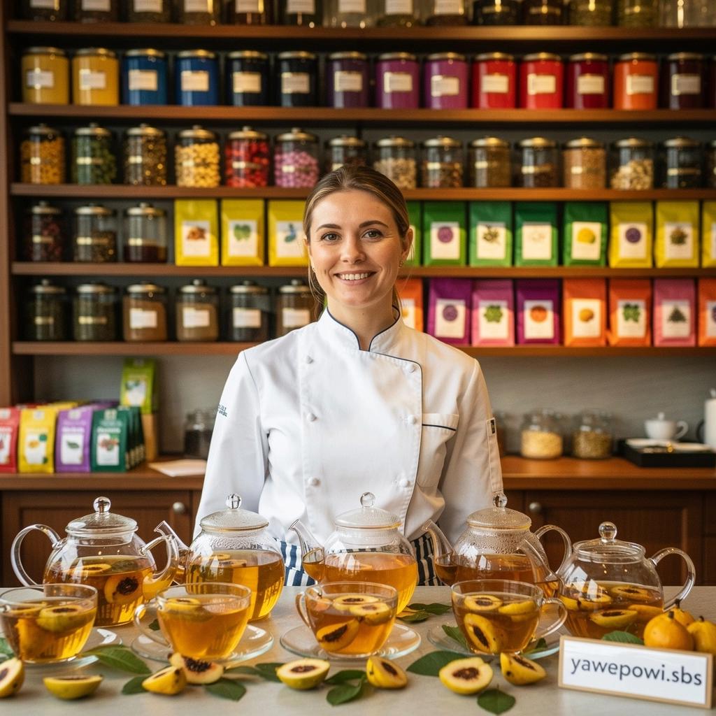 Tea készítése, víz és medlar gyümölcsök összeöntése